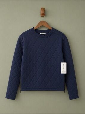 Athleta Retroplush Quilted Crewneck Sweatshirt – XS (NWT)
